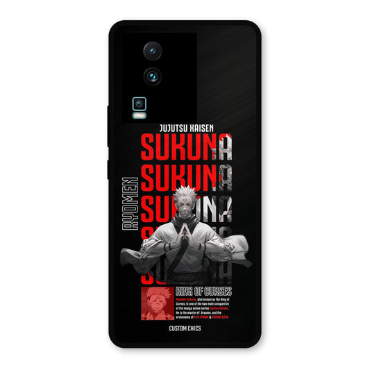 Sukuna Typo IQOO Neo 7 Pro Mobile Back Cover - Anime PrintShield Case