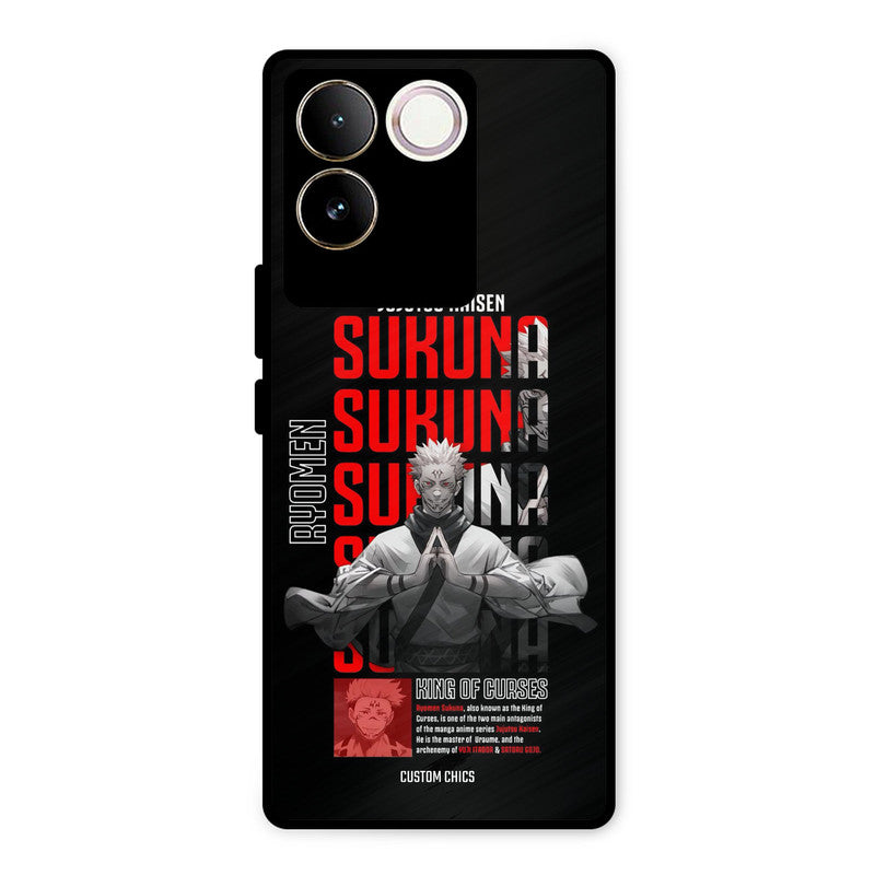 Sukuna Typo Vivo T2 Pro Mobile Back Cover - Anime PrintShield Case