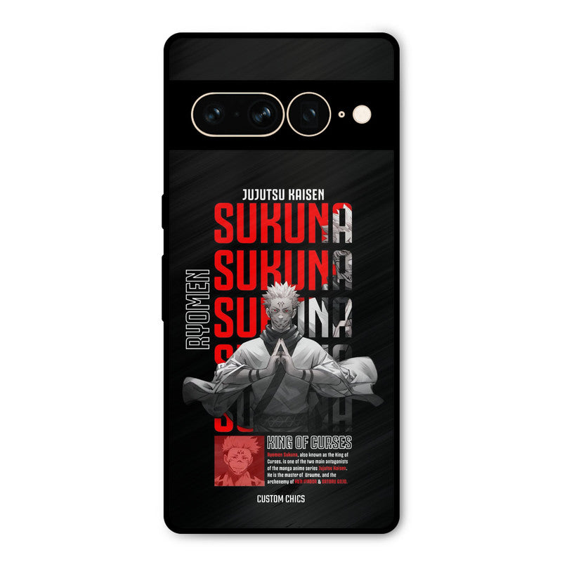 Sukuna Typo Google Pixel 7 Pro Mobile Back Cover - Anime PrintShield Case