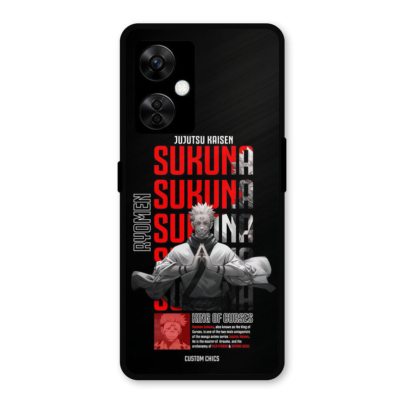Sukuna Typo OnePlus Nord CE 3 Lite Mobile Back Cover - Anime PrintShield Case