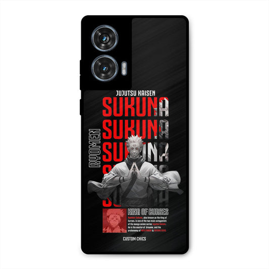 Sukuna Typo Moto G96 Mobile Back Cover - Anime PrintShield Case