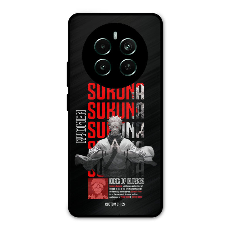 Sukuna Typo Realme 12 Plus Mobile Back Cover - Anime PrintShield Case