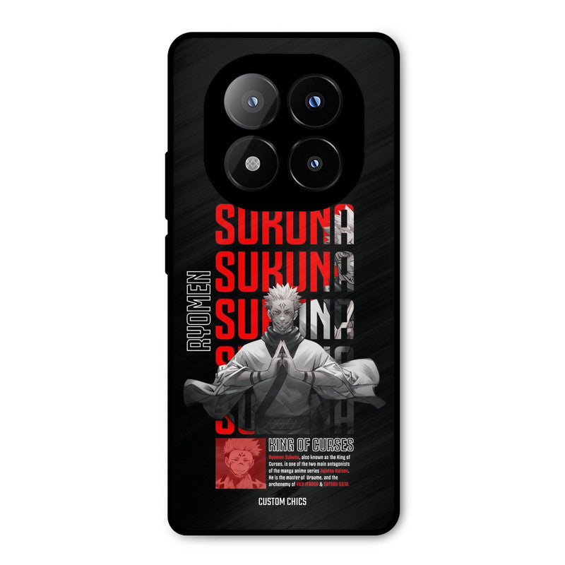 Sukuna Typo Redmi Note 14 Pro Plus 5G Mobile Back Cover - Anime PrintShield Case