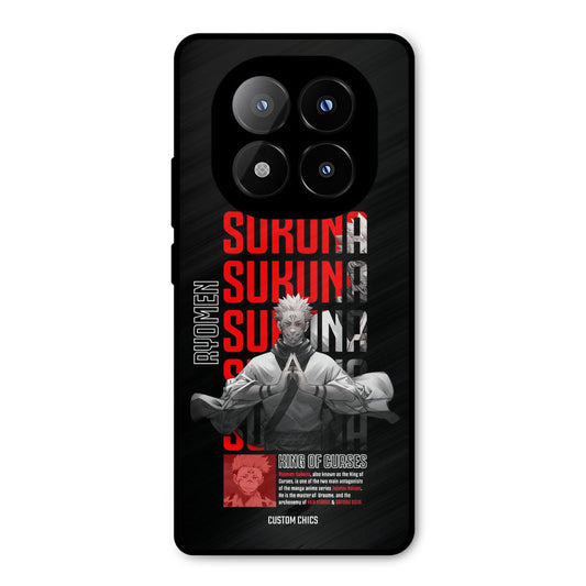 Sukuna Typo Redmi Note 14 Pro Plus 5G Mobile Back Cover - Anime PrintShield Case