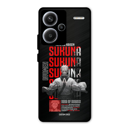 Sukuna Typo Redmi Note 13 Pro Plus Mobile Back Cover - Anime PrintShield Case