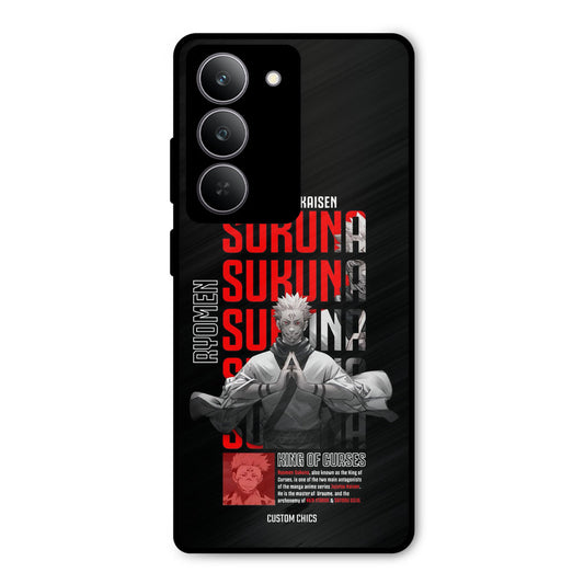 Sukuna Typo Realme 14x Mobile Back Cover - Anime PrintShield Case