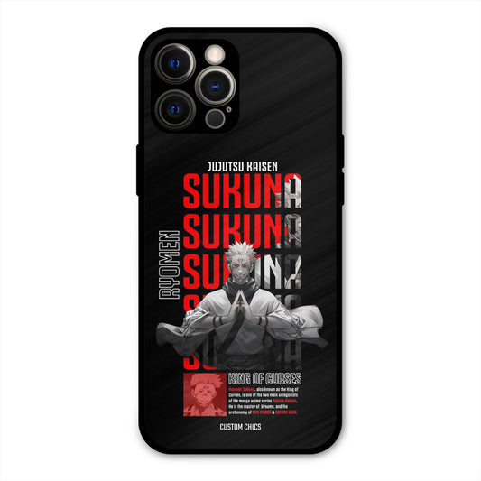 Sukuna Typo iPhone 12 Pro Max Mobile Back Cover - Anime PrintShield Case