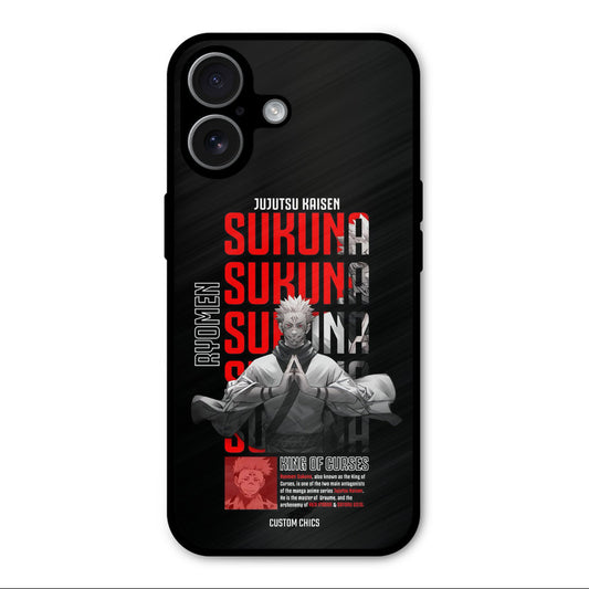 Sukuna Typo iPhone 17 Mobile Back Cover - Anime PrintShield Case