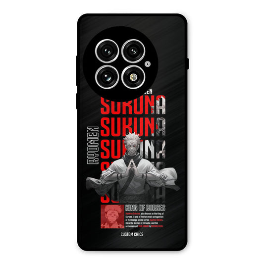 Sukuna Typo Oneplus 13 Mobile Back Cover - Anime PrintShield Case