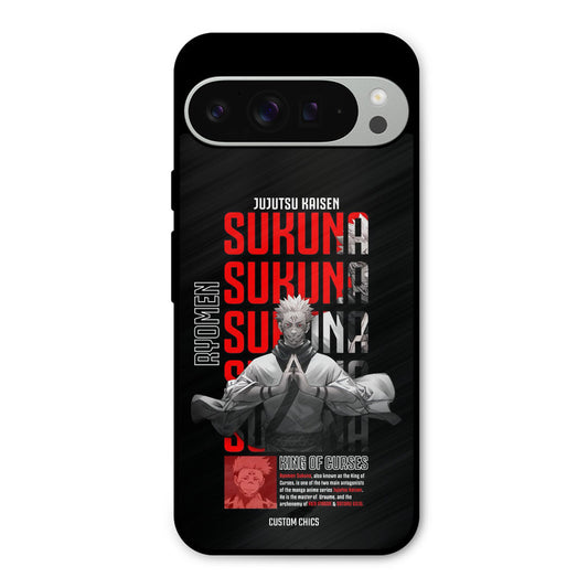 Sukuna Typo Google Pixel 9 Pro XL Mobile Back Cover - Anime PrintShield Case