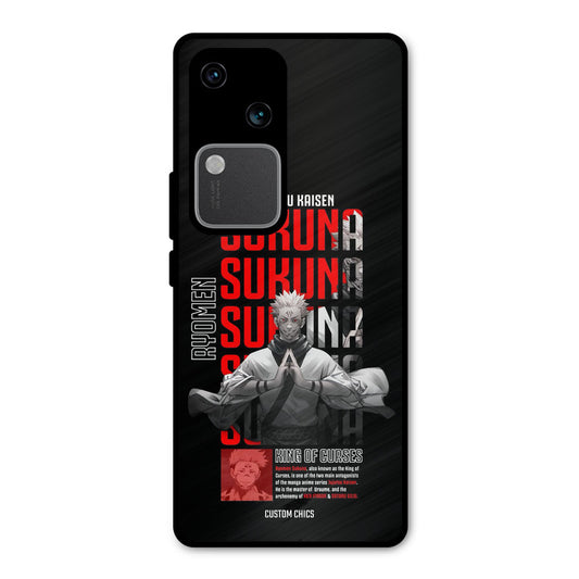 Sukuna Typo Vivo V30 Mobile Back Cover - Anime PrintShield Case