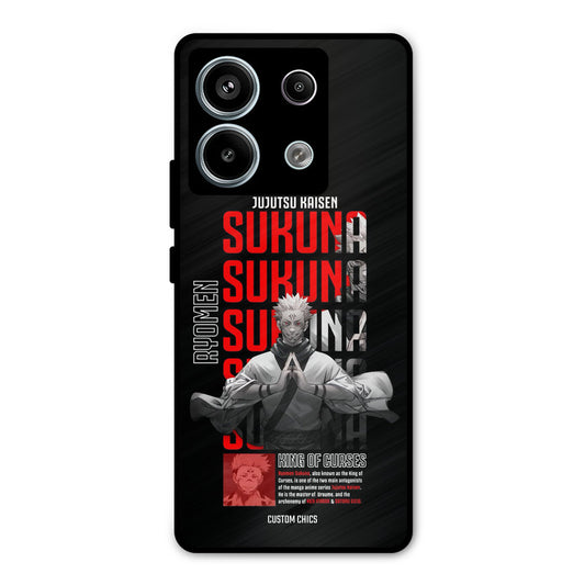 Sukuna Typo Redmi Note 13 Pro 5G Mobile Back Cover - Anime PrintShield Case