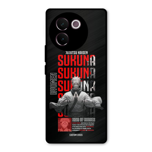 Sukuna Typo Vivo V30e Mobile Back Cover - Anime PrintShield Case