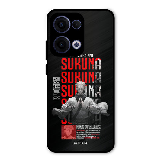 Sukuna Typo Oppo Reno 13 5G Mobile Back Cover - Anime PrintShield Case