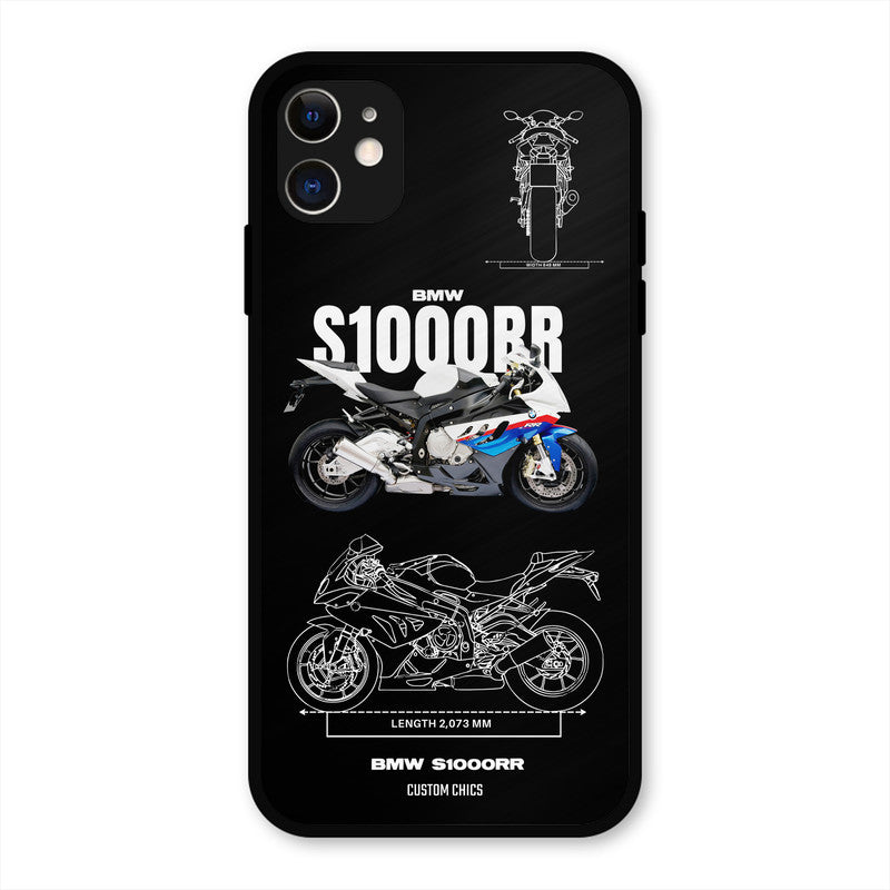 Super Blue Bike iPhone 11 Mobile Back Cover - Car&Bike PrintShield Case