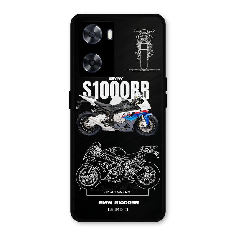Super Blue Bike Oppo A57 2022 Mobile Back Cover - Car&Bike PrintShield Case