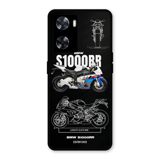 Super Blue Bike Oppo A57 2022 Mobile Back Cover - Car&Bike PrintShield Case