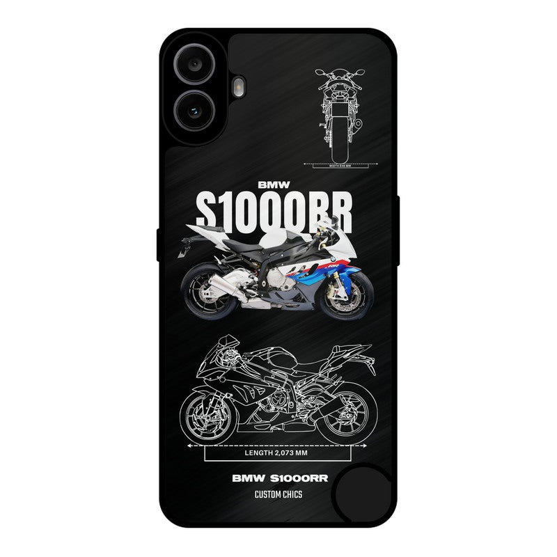 Super Blue Bike Nothing CMF Phone 1 Mobile Back Cover - Car&Bike PrintShield Case