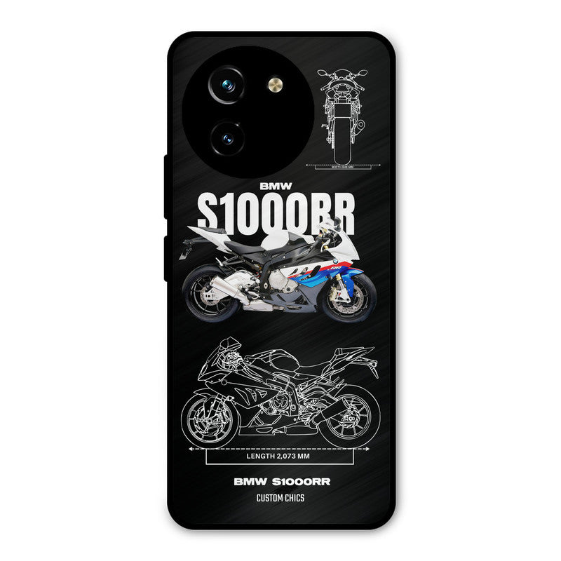 Super Blue Bike Vivo Y200i Mobile Back Cover - Car&Bike PrintShield Case