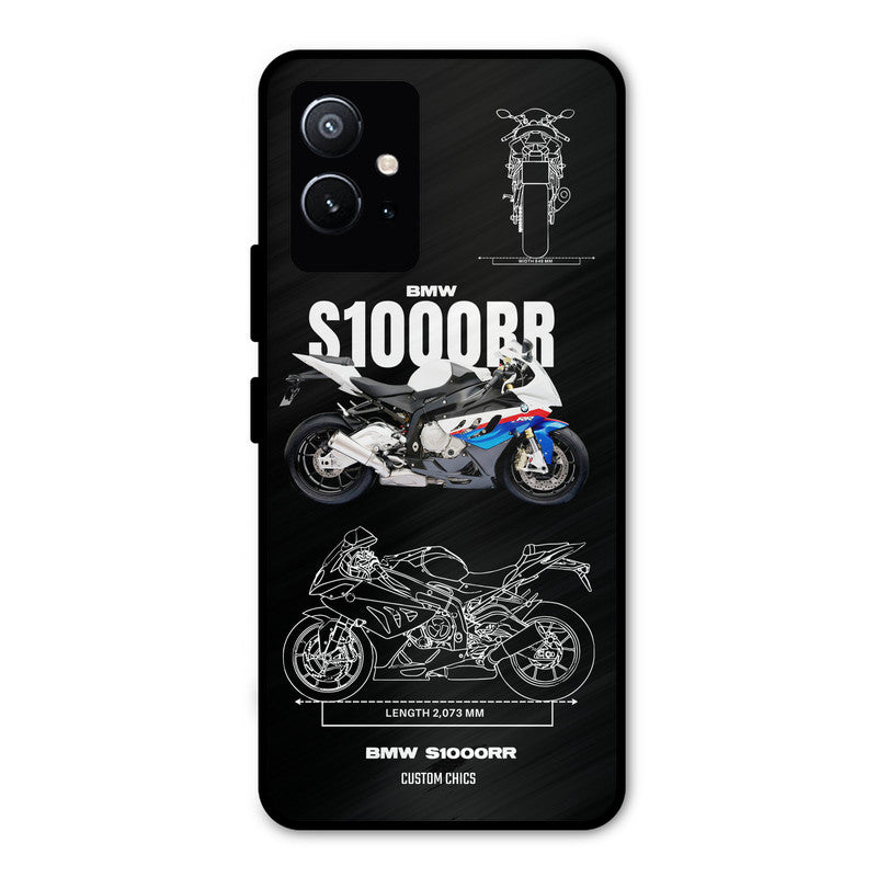 Super Blue Bike Vivo Y75 5G Mobile Back Cover - Car&Bike PrintShield Case