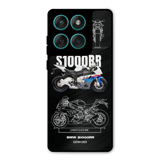 Super Blue Bike Motorola Edge 60 Mobile Back Cover - Car&Bike PrintShield Case