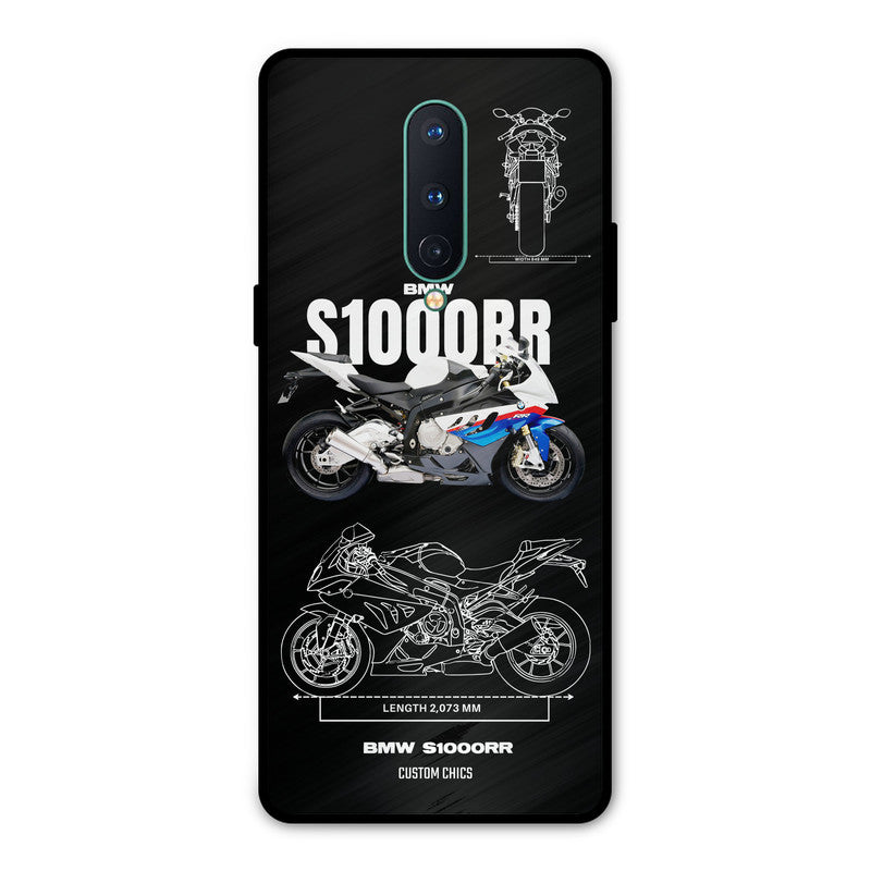 Super Blue Bike Oneplus 8 Mobile Back Cover - Car&Bike PrintShield Case