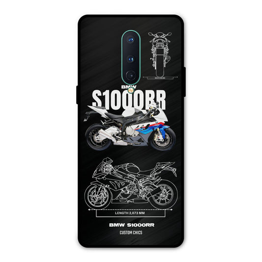 Super Blue Bike Oneplus 8 Mobile Back Cover - Car&Bike PrintShield Case
