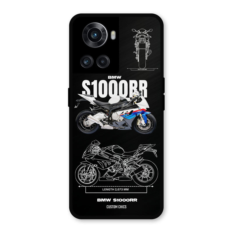 Super Blue Bike OnePlus 10R Mobile Back Cover - Car&Bike PrintShield Case
