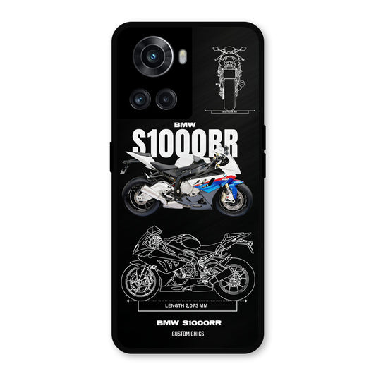 Super Blue Bike OnePlus 10R Mobile Back Cover - Car&Bike PrintShield Case