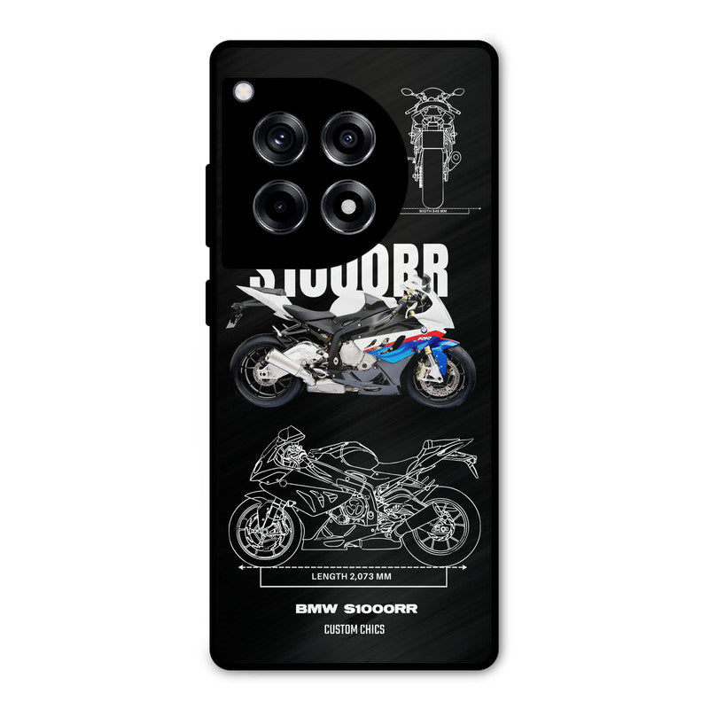 Super Blue Bike OnePlus 12R Mobile Back Cover - Car&Bike PrintShield Case