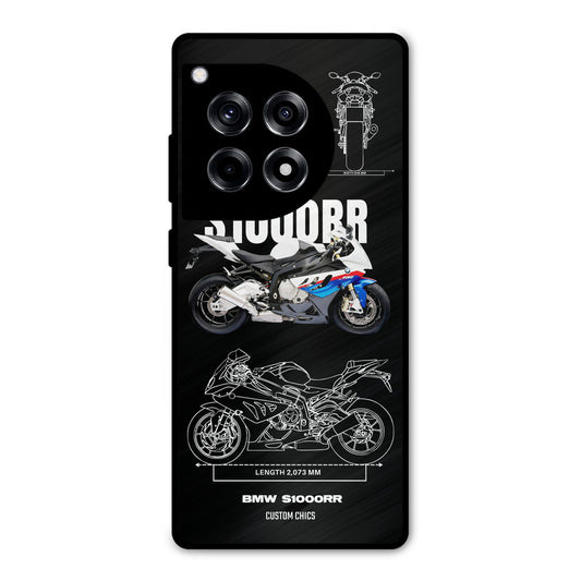 Super Blue Bike OnePlus 12R Mobile Back Cover - Car&Bike PrintShield Case