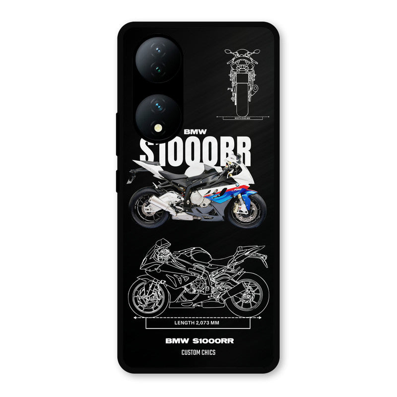 Super Blue Bike Vivo Y100 Mobile Back Cover - Car&Bike PrintShield Case