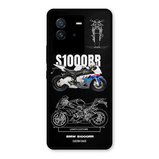 Super Blue Bike iQoo Neo 6 Mobile Back Cover - Car&Bike PrintShield Case