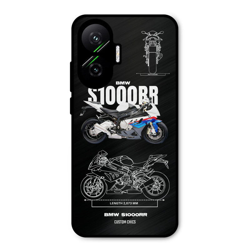 Super Blue Bike Poco F7 5G Mobile Back Cover - Car&Bike PrintShield Case