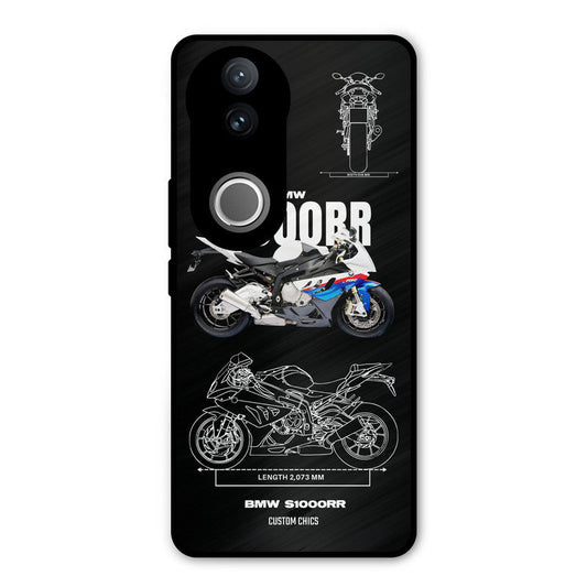 Super Blue Bike iQOO Z10R Mobile Back Cover - Car&Bike PrintShield Case