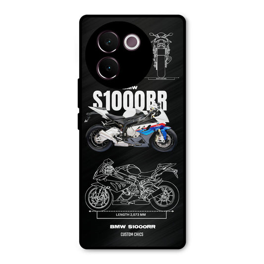 Super Blue Bike Vivo V30e Mobile Back Cover - Car&Bike PrintShield Case