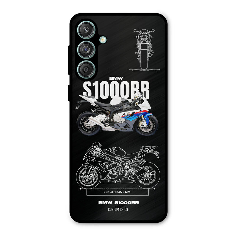 Super Blue Bike Samsung Galaxy M55 5G Mobile Back Cover - Car&Bike PrintShield Case