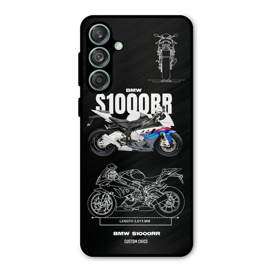 Super Blue Bike Samsung Galaxy M55 5G Mobile Back Cover - Car&Bike PrintShield Case