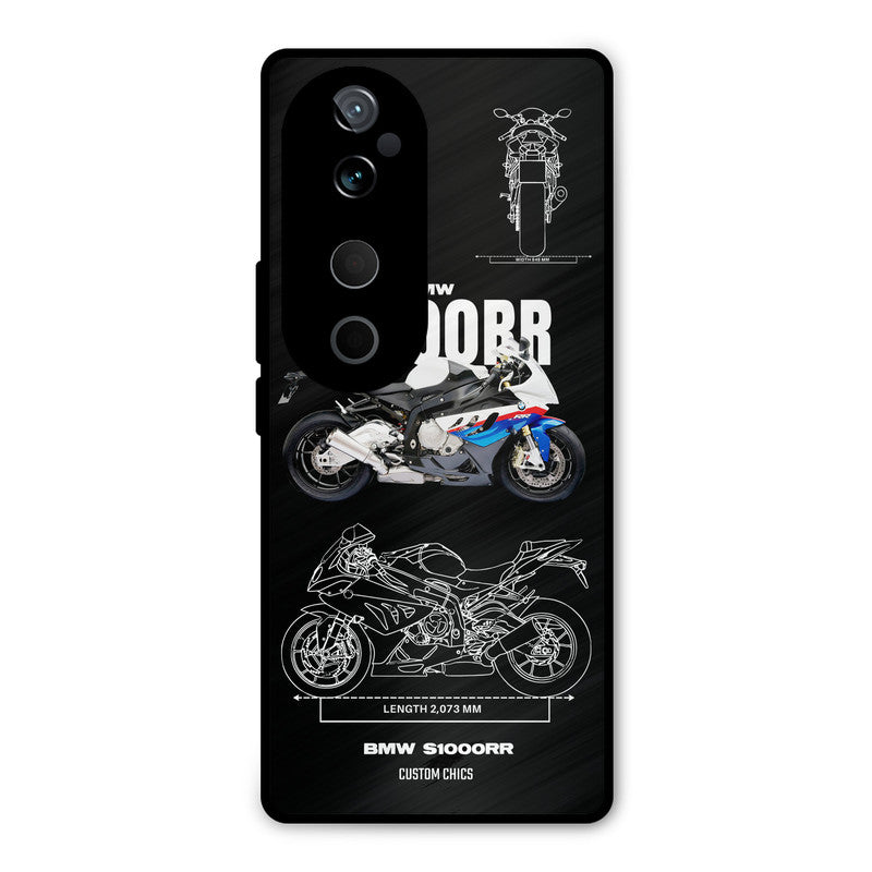 Super Blue Bike Vivo V40 Pro Mobile Back Cover - Car&Bike PrintShield Case
