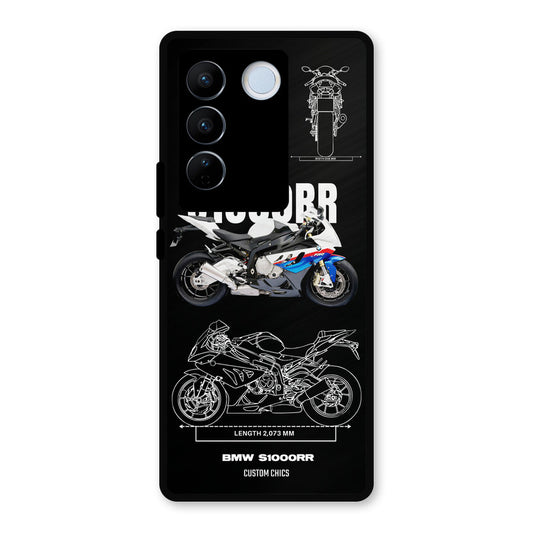 Super Blue Bike Vivo V27 Pro Mobile Back Cover - Car&Bike PrintShield Case