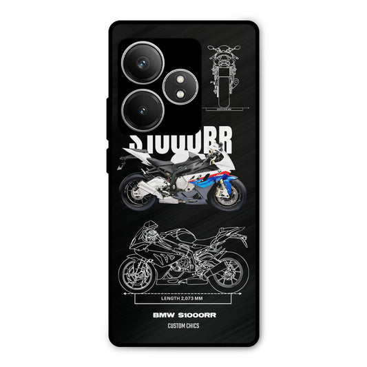 Super Blue Bike Realme GT 6T Mobile Back Cover - Car&Bike PrintShield Case