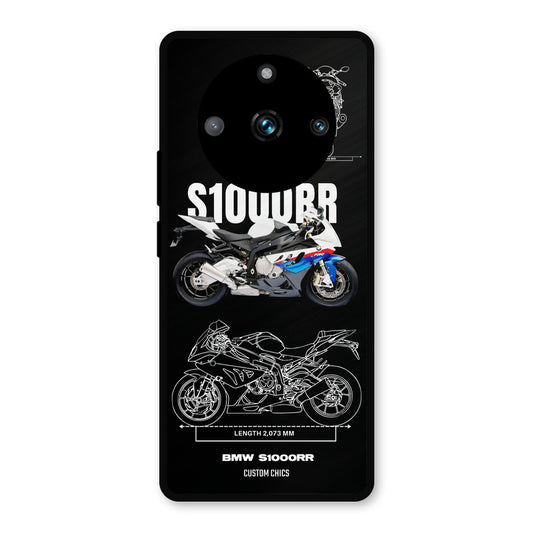Super Blue Bike Realme 11 Pro Plus Mobile Back Cover - Car&Bike PrintShield Case