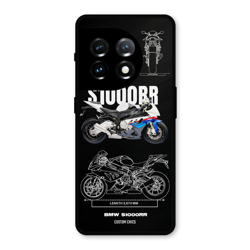 Super Blue Bike OnePlus 11 Mobile Back Cover - Car&Bike PrintShield Case