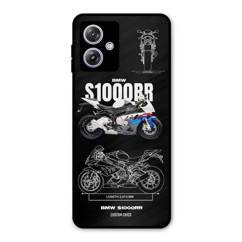 Super Blue Bike Moto G54 Mobile Back Cover - Car&Bike PrintShield Case
