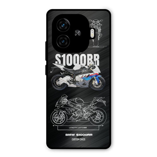 Super Blue Bike iQoo Z9 Turbo Mobile Back Cover - Car&Bike PrintShield Case