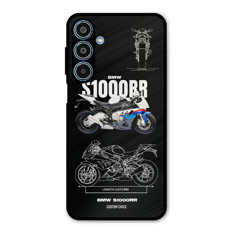 Super Blue Bike Samsung Galaxy M35 5G Mobile Back Cover - Car&Bike PrintShield Case