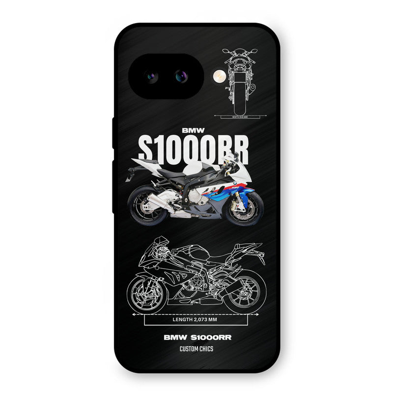 Super Blue Bike Google Pixel 9A Mobile Back Cover - Car&Bike PrintShield Case