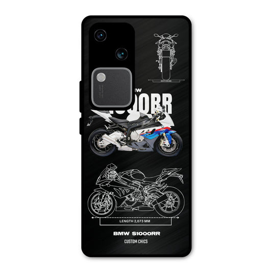 Super Blue Bike Vivo V30 Mobile Back Cover - Car&Bike PrintShield Case