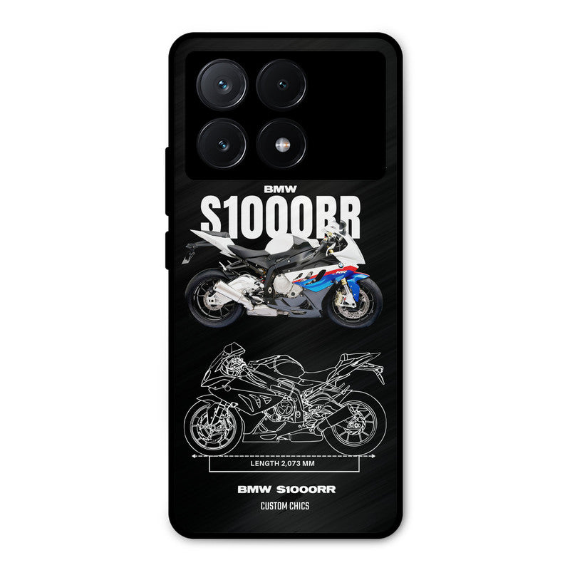 Super Blue Bike Poco X6 Pro Mobile Back Cover - Car&Bike PrintShield Case