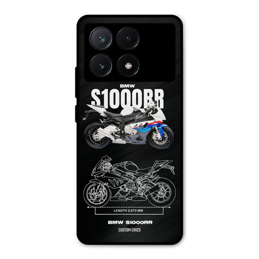 Super Blue Bike Poco X6 Pro Mobile Back Cover - Car&Bike PrintShield Case